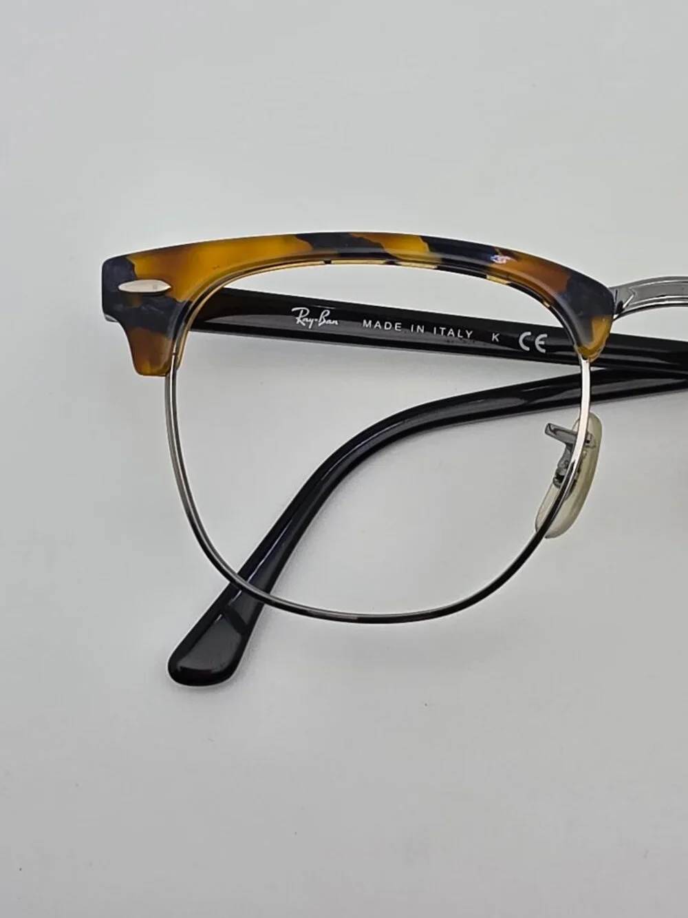 Ray-Ban RB3016 1158/R5 Clubmaster Fleck Blue Havana Sunglasses Frame Italy 49mm